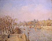 Camille Pissarro The Louvre: Morning oil painting on canvas